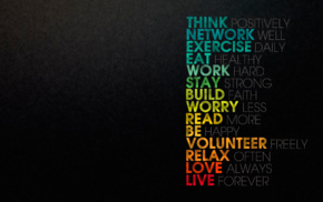 motivational, inspirational, typography, simple background, colorful