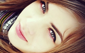 face, brunette, girl