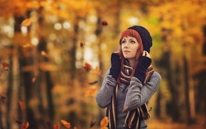 girl outdoors, redhead, girl