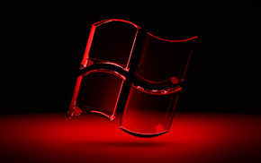 red, black background