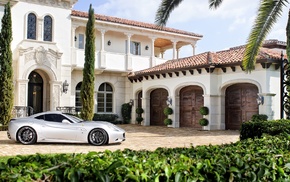 house, cars, Ferrari