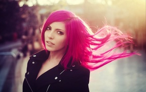 pink hair, Yasemin Arslan, girl