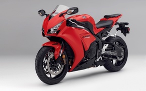 motorcycles, Honda, red