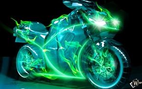 3D, moto, motorcycles