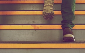 material style, stairs, Android L, minimalism, pattern, simple background