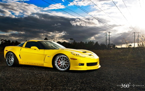 field, yellow, cars