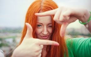 girl, redhead