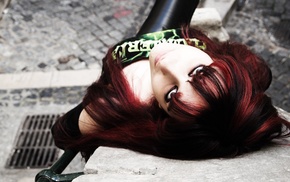 face, redhead, girl