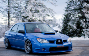 cars, winter, Subaru