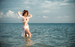 sea, girl, girls, beach