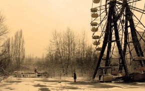 abandoned, sepia, urbex, alone, Pripyat, urban exploration