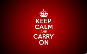 typography, red background, Keep Calm and...