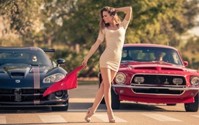 cars, girl