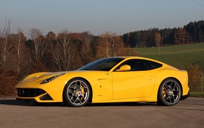 Ferrari, yellow, photo, supercar, sportcar