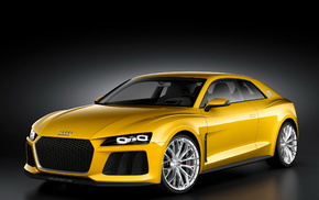 Audi, cars, yellow