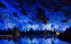 cave, stunner, reflection, China