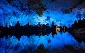 stunner, cave, China, reflection