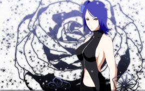 flowers, anime, Konan, Naruto Shippuuden, blue hair