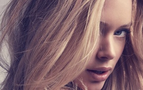 blonde, blue eyes, girl