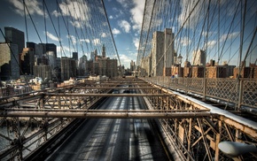 road, bridge, nature