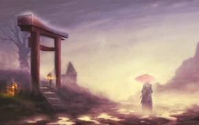 shrine, Jin Samurai Champloo, Samurai Champloo, lantern