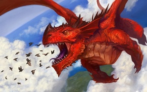 fantasy art, dragon