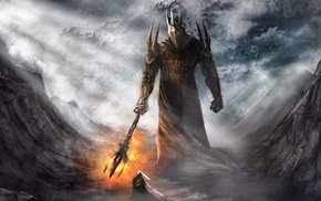 fantasy art, Morgoth, The Lord of the Rings, J. R. R. Tolkien