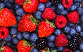 strawberry, delicious, berries