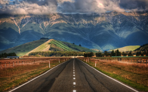 nature, mountain, landscape, road