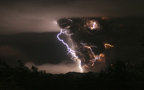 Chile, stunner, night, lightning