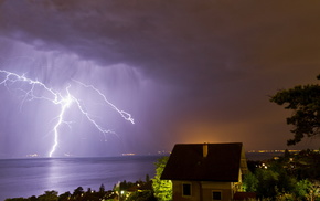 element, stunner, house, lightning, Switzerland