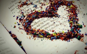 heart, inscription, text, creative, book