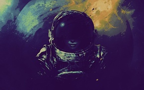 artwork, astronaut