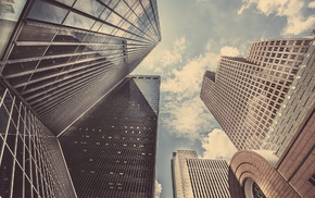 skyscraper, city, sky