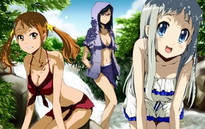 anime, bikini, anime girls, Ano Hi Mita Hana no Namae wo Bokutachi wa Mada Sh, lingerie, Anjou Naruko