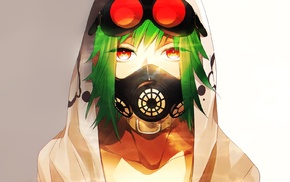 Megpoid Gumi, goggles, gas masks, anime, Vocaloid