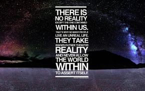 typography, alternate reality, landscape, space, quote