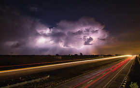 lightning, road, stunner