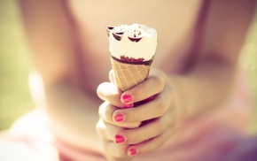 ice cream, girl