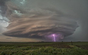 field, sky, lightning, stunner