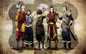 Prince Zuko, Aang, Toph Beifong, Avatar The Last Airbender