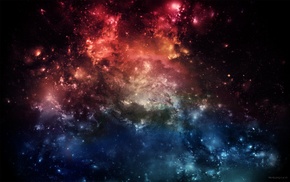 stars, space art, nebula