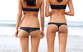 girls, beach