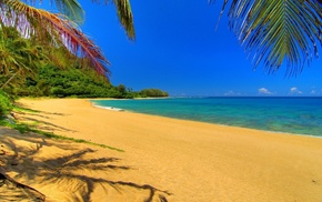 sand, sky, landscape, nature, river