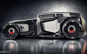 car, carbon fiber, Lamborghini, digital art