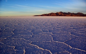 landscape, salt lakes