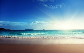 sand, Sun, beach, nature, sea