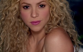 long hair, blonde, music, Shakira