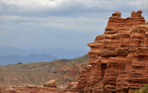 sky, canyon, nature