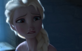 movies, sad, Princess Elsa, animated movies, Frozen movie